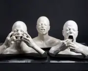 IMAGE ID # 1907070 A group of three busts of Michael Jackson making faces. The masks were created for the the special effects sequences in Jackson's short film Ghosts, valued at $500 - $700.
 
 Property belonging to the King of Pop Michael Jackson will be put up for sale by Julien's Auctions in Beverly Hills, on 22nd - 25th April.
 
 CR: BARM/Fame Pictures
  02/17/2009 --- Michael Jackson --- Restrictions apply: USA ONLY ---  --- (C) 2009 Fame Pictures, Inc. - Santa Monica, CA, U.S.A - 310-395-0500 / Sales: 310-395-0500