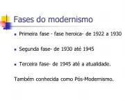 Fases do Modernismo (14)