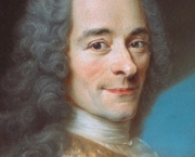 Voltaire, détail du visage (château de Ferney)