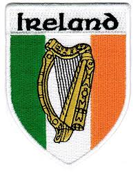 Harpa e o brasão da Irlanda