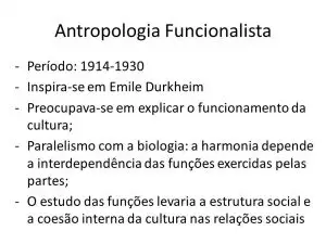 Antropologia Funcionalista