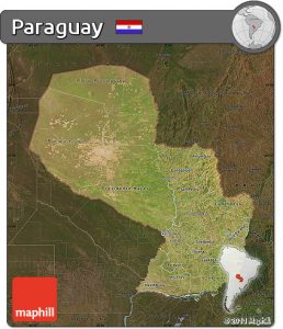 Paraguai visto pelo Satélite