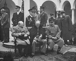 Reunião entre lideres mundiais durante a Guerra Fria