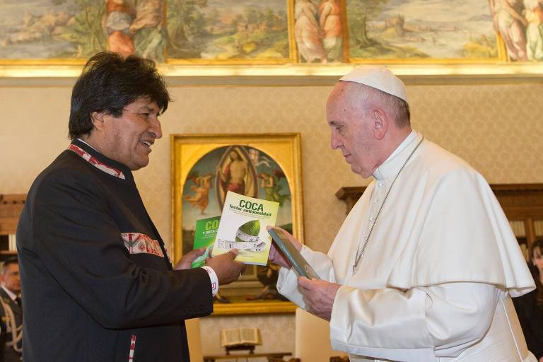 Evo Morales Junto Com Papa Francisco 